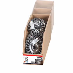 kwb 719536 Roue de fil et brosse en fil d'acier Roue à rayons 11,5 cm