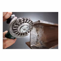 kwb 719536 Roue de fil et brosse en fil d'acier Roue à rayons 11,5 cm