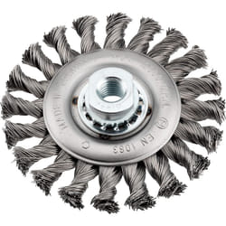 kwb 719730 Roue de fil et brosse en fil d'acier Roue à rayons 11,5 cm