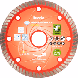 kwb 721140, Disque de coupe, pierre, Toutes marques, 2,2 cm, 11,5 cm, Rouge