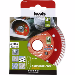 kwb 721140 accessoire pour meuleuse d'angle Disque de coupe
