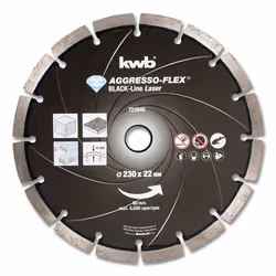 kwb AGGRESSO-FLEX, Disque de coupe, Pierre artificielle, Béton, Granit, Ciment dur, Pierre naturelle, Toutes marques, 2,2 cm, ...