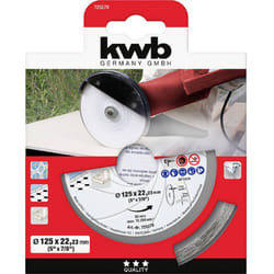 KWB - 725270 Disque à tronçonner diamanté Diamètre 125 mm ø de perçage 22.23 mm Carrelage, Céramique 1 pc(s)