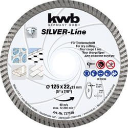 KWB - 727570 Disque à tronçonner diamanté Diamètre 125 mm ø de perçage 22.23 mm 1 pc(s)
