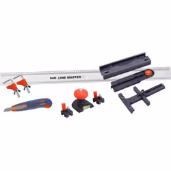 Informations techniques Longueur : 800 mm Règle de précision Master LINE kwb – rail de guidage universel 800 mm pour scie cir ...