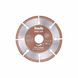Avec le disque de coupe Easy-Cut, le meuleuse d'angle est polyvalente. Le bord de coupe segmenté est saupoudré avec du métal  ...