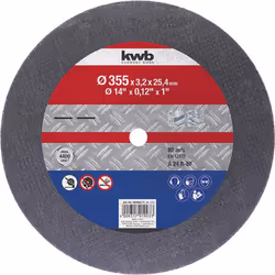 Informations techniques Dimension produit, Ø : 355 mm Forme (fraise) : droit compatibilité du matériau : métal Ø de perçage : ...