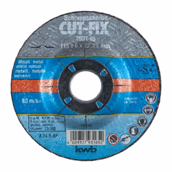 kwb CUT-FIX. Type: Disque abrasif, Adapté aux matériaux: métal Caractéristiques : - Type : Disque abrasif - Adapté aux matéri ...