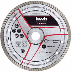 Disque de coupe diamant pour coupe-carrelage Pour une vitesse de rotation maximal de 8 500 tours par minute Épaisseur : 8 mm ...