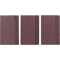 Kwb by Einhell Lot de 15 feuilles de papier abrasif 187 x 93 mm pour ponceuse orbitale