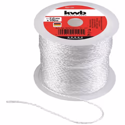 Informations techniques Couleur : blanc Cordon de maçonnerie 2 mm Cordon de direction en nylon, tressé Ø 1,7 mm, extra fort,  ...
