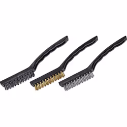Informations techniques Quantités (LOV – uniqmt pour titre) : 3 pièces Jeu de brosses à fil manuel, 3 pièces Brosse nylon, la ...