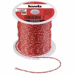 Informations techniques Couleur : rouge Cordon de maçonnerie 1,2 mm Cordon de direction en nylon, tressé Ø 1,2 mm, pour le vo ...