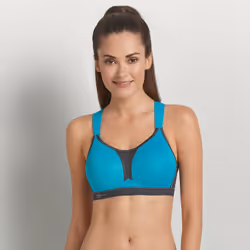 Anita 5537 364 75A, Sports, Anthracite, Bleu, 75A, EUE, Sans armature, Monochromatique