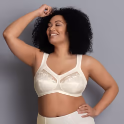 Anita Safina, Bonnet souple, Blanc, Avec armature, Monochromatique, Crystal, Dos
