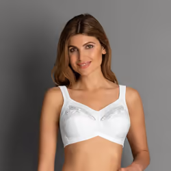 Anita Safina, Minimiseur, Blanc, Avec armature, Monochromatique, Unisexe, Motif floral