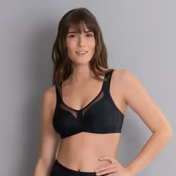 Anita CLARA, Bonnet souple, Noir, Sans armature, Monochromatique, 34D, 75D