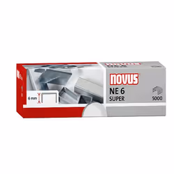 Novus NE 6, Pack d'agrafes, 6 mm, Fixation, 5000 agrafes, Acier, Acier inoxydable