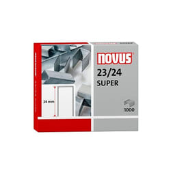 Agrafes super 23/24 pour agrafeuses pour travaux lourds -boîte de 1000-. - Novus
