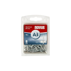 110055306 Rivet aveugle (ø x l) 3 mm x 8 mm aluminium aluminium 70 pc(s) Q654142 - Novus