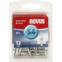 Office 103737600 Rivet aveugle (ø x l) 4 mm x 12 mm acier acier 20 pc(s) C97294 - Novus
