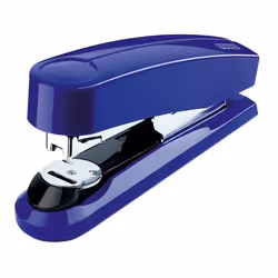 Novus B 4FC, 50 feuilles, Bleu, 24/6, 24/8, 26/6, 26/8, Métal, Plastique, 6 cm, Devant
