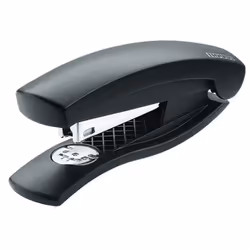 Novus C1, 15 feuilles, Noir, 24/6 &amp; 26/6, 6,5 cm, Bouton-poussoir, 100 agrafes