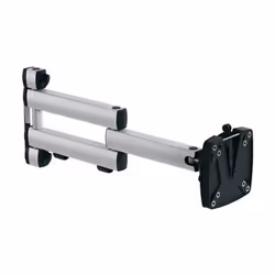 Novus 1.1 TSS Folding arm 3 Monitor Arm, 15 kg, 75 x 75 mm, 100 x 100 mm, -35 - 35°, Anthracite, Argent