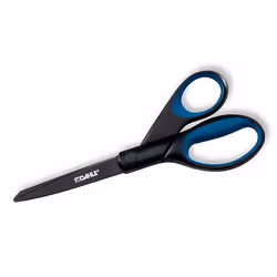 Dahle 54308-12979, Adulte, Découpe droite, Unique, Noir, Bleu, Acier inoxydable, Ciseaux d'office