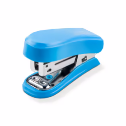 Novus MINI, 12 feuilles, Bleu, 24/6, 26/6, Métal, Plastique, 80 g/m², 2 cm
