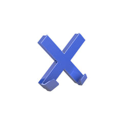 Dahle MEGA Magnet CROSS XL aimant pour réfrigérateur Néodyme Bleu 1 pièce(s)