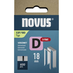 Tools 042-0794 Agrafes fil plat Type 53F 600 pc(s) Dimensions (l x l) 18 mm x 11.3 mm - Novus