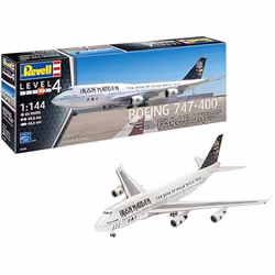 Kit de maquette - REVELL - Boeing 747-400 Iron Maiden Ed Force One - 1:144 - 85 pièces - Plastique