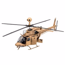 Maquette hélicoptère - REVELL - OH-58 Kiowa - 254 pièces - Échelle 1/35 - Couleur Unique