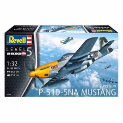 Revell P-51D Mustang, Modèle réduit d’aéronef à aile fixe, Kit de montage, 1:32, P-51D Mustang, Mâle, Plastique