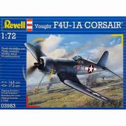 Revell Vought F4u-1d Corsair, Modèle réduit d’aéronef à aile fixe, Kit de montage, 1:72, Vought F4U-1D CORSAIR, Plastique, Se ...