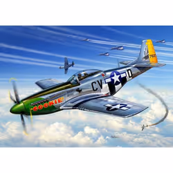 Revell P 51d Mustang, Modèle réduit d’aéronef à aile fixe, Kit de montage, 1:72, North American P-51 Mustang, Plastique, Seco ...