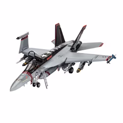 Revell F/A-18E SUPER HORNET, Modèle réduit d’aéronef à aile fixe, Kit de montage, 1:32, F/A-18E, unisexe, Plastique