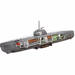 Revell U-Boat Typ Xxi U 2540 &amp;Interieur, Modèle réduit de sous-marin, Kit de montage, 1:144, U-Boot Typ XXI, unisexe, Pla ...
