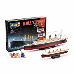 Revell Coffret Cadeau "Titanic", Modèle réduit de navire de passagers, Kit de montage, 1:1200, R.M.S. Titanic, Plastique, Pré ...