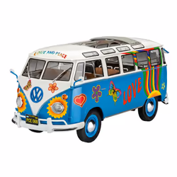 Revell VW T1 SAMBA BUS FLOWER POWER, Modèle de voiture de ville, Kit de montage, 1:24, Samba T1, 169 pièce(s), 14 an(s)