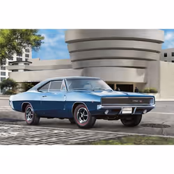 Revell 1968 Dodge Charger R/T, Modèle de voiture de ville, Kit de montage, 1:25, 1968 Dodge Charger R/T, Plastique, Pro