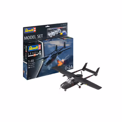 Revell Model Set O-2A Skymaster, Avion, Kit de montage, 1:48, O-2A, Garçon, Plastique