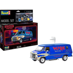 Maquette de voiture - REVELL - Model Set - Stranger Things - GMC® WSQK Squawk Van - Avec colle peintures et accessoires