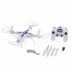 Revell GO! STUNT, 4 rotors, 30 m, 380 mAh, Bleu, Blanc