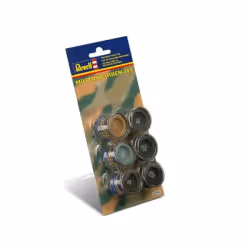 Revell 32340 - - Militärfarben-Set (6x14ml Farben), Scale Model Engineering Objects