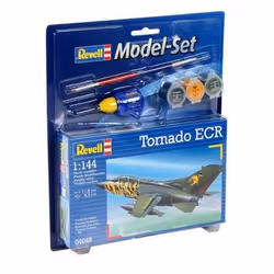 Revell MODEL SET TORNADO ECR, Modèle réduit d’aéronef à aile fixe, Kit de montage, 1:144, Panavia Tornado, Plastique, Intermé ...