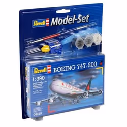 Revell Modelst Boeing 747-200, Modèle réduit d’aéronef à aile fixe, Kit de montage, 1:390, Boeing 747, Plastique, Intermédiai ...