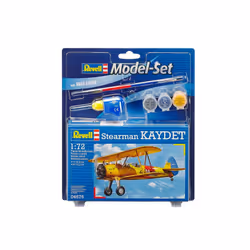 Revell Modelst Stearman Kaydet, Modèle réduit d’aéronef à aile fixe, Kit de montage, 1:72, Stearman Kaydet, Second World War, ...