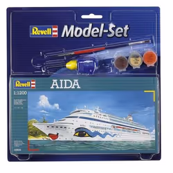 Revell Modelst Aida, Modèle réduit de navire de passagers, Kit de montage, 1:1200, AIDA Cruises, Plastique, Intermédiaire